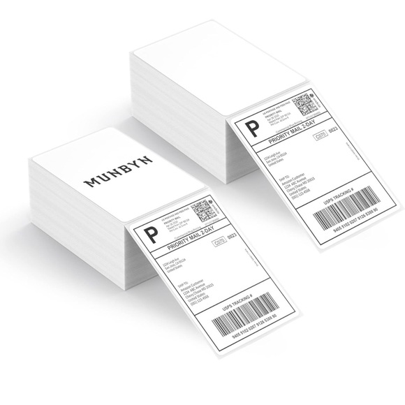 MUNBYN Bluetooth/USB Thermal Shipping Label Printer, Roll holder, Label paper - Picture 10 of 11